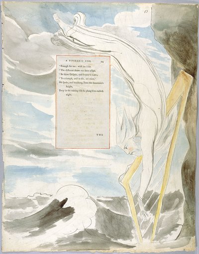 The Poems of Thomas Gray, Design 65, The Bard 13 by William Blake